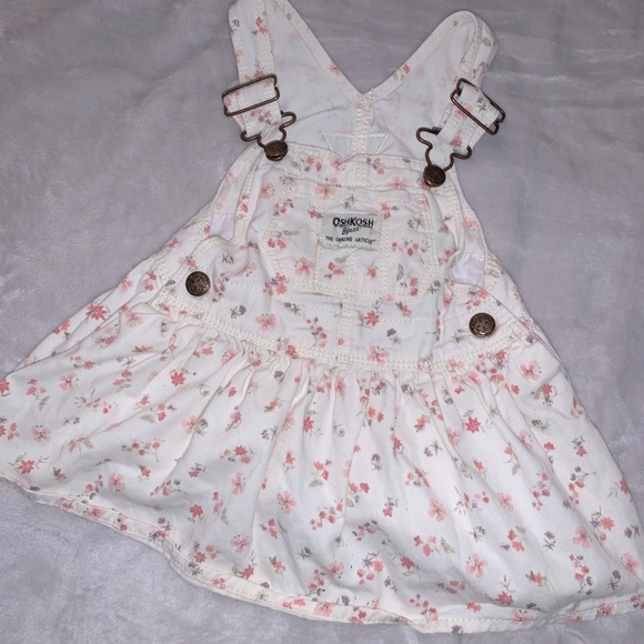 Osh Kosh Bgosh Baby Floral Overall Dress - Picture 1 of 1
